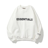 Fear Of God Fog Sweatshirt Essentials Double Line Brushed Hoody Tide Brand Letters