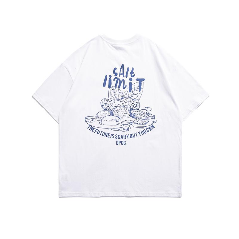 Men T Shirt Summer Casual Tops Men's Clothes Summer Wear Retro Men's round Neck Short Sleeve Casual Loose Printed Couple T-shirt