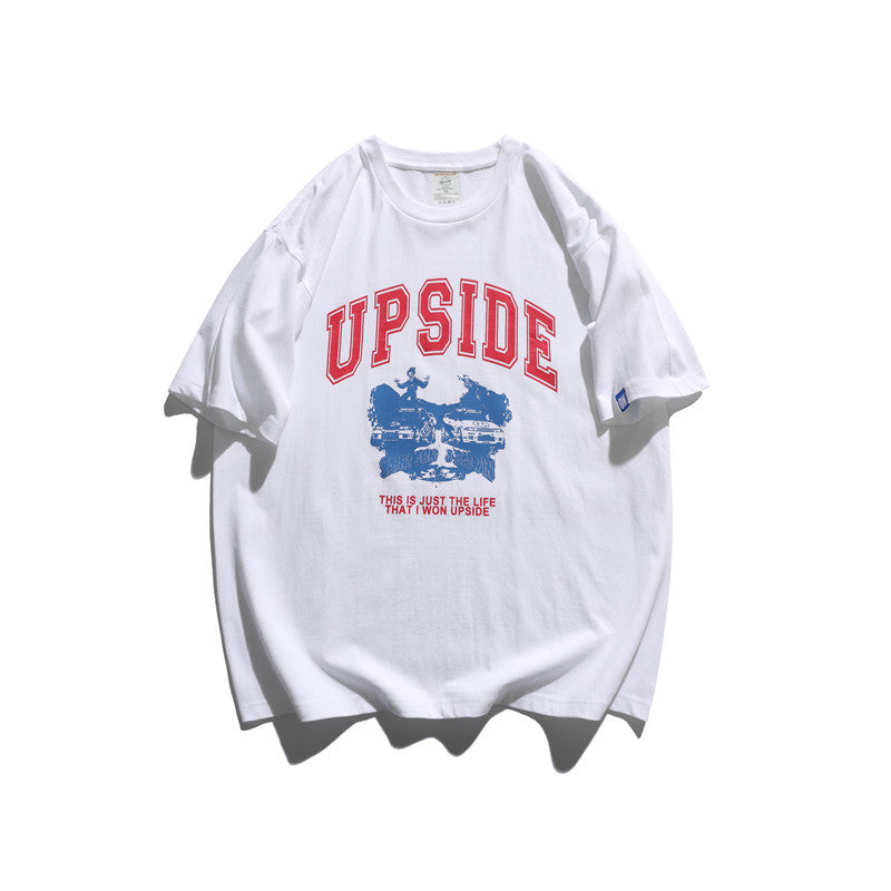 2022 Summer Man Outfits Printed round Neck Short Sleeve