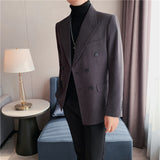 Double Brewed Seersucker Suit Winter Suit Casual Striped Suit