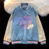 Corduroy Patch Jacket Spring and Autumn Corduroy Coat Men's Baseball Uniform