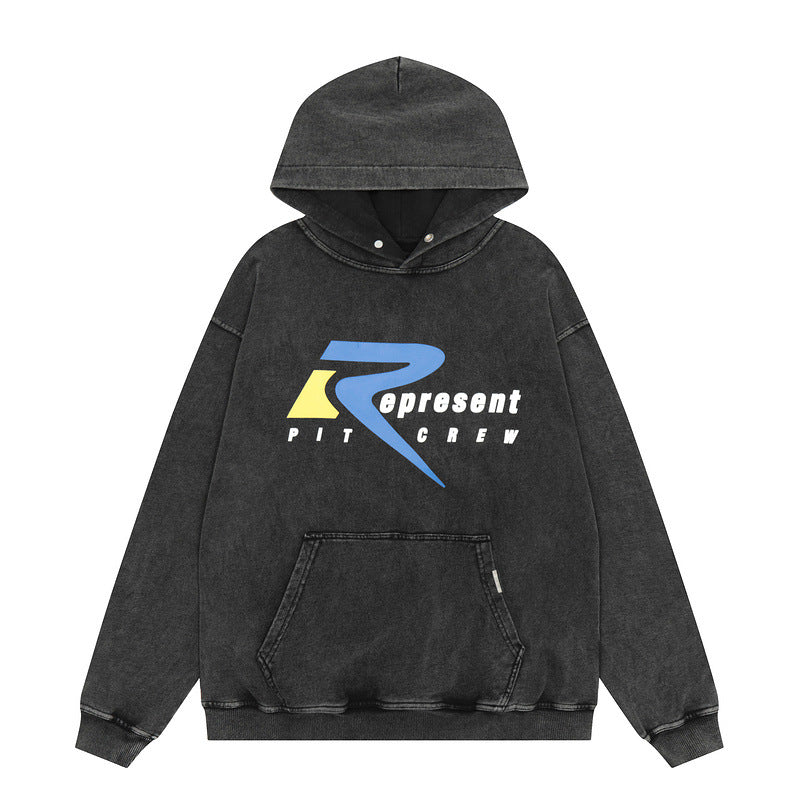 Present Hoodie Limit Wings Printing Loose
