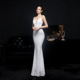 Sequin Evening Dress Sequined Fishtail Formal Dress