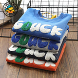 Children Hoodie Sweatshirts Boy Casual round Neck Sweater