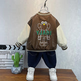 Toddler Boys Jackets Boy's Leather Jacket Jacket Baseball Uniform Children