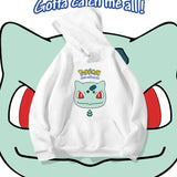 Men and Women Pokemon Pikachu Hoodie Pokémon Bulbasaur Hooded Sweater