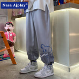 Nasa Sweatpants Summer Men's Summer Fashion Brand Student Loose