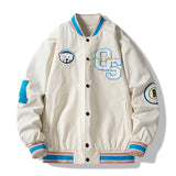 All Star Varsity Jacket Retro Alphabet Embroidered Baseball Uniform