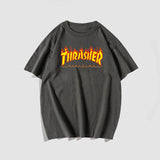 Thrasher T Shirt Thrasher Flame Leisure Sports T Shir Summer