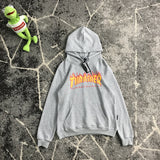 Thrasher T Shirt Autumn Flame Letter Hooded Sweater Cotton Loose Sports