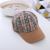 Vintage Check Baseball Cap Plaid