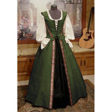 Vintage Empire Waist Dress Medieval Renaissance Two-Piece Dress