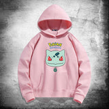 Men and Women Pokemon Pikachu Hoodie Pokémon Bulbasaur Hooded Sweater
