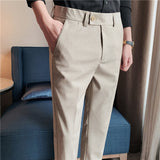 Men Trousers Summer Stripes Small Suit Pants