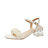 Nude Wide Fit Block Heels