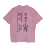 Cavempt Ce Pink Man-Shaped Short-Sleeved T-shirt