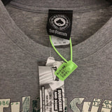 Thrasher T Shirt Thrasher Dollar Bill Flame Loose Short Sleeve Fall Winter Couples Women