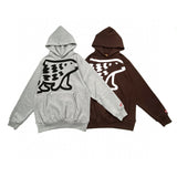 Human Made Hoodie Polar Bear Velvet Padded Hooded Sweatshirt Loose Couple