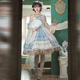 Gothic Lolita Harajuku Style Clothing Goblin Overture JSK Overknee Dress CLA Empire Lolita Dress