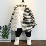 Toddler Boys Sweater Boys' Plaid Shirt Baby Autumn Clothing