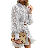 Women Bohemian Dress Spring and Summer Women's Clothing round Neck Short Sleeve Dress