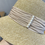 Straw Hat Ribbon Straw Hat Summer Outdoor Seaside Beach Sun