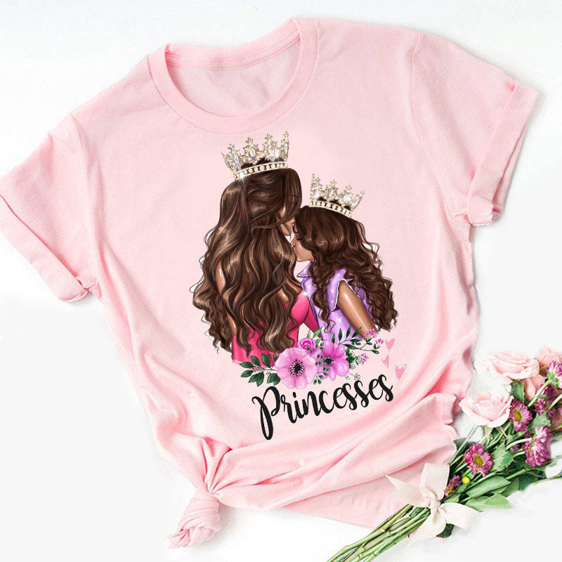 Boy Mama T Shirts Super Mama Mother's Day Bottoming Shirt