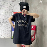 Fog Essentials Tshirts Fear Of God Fog Main Line Baseball Letter High Street Loose Hip Hop Short Sleeve T-shirt Men and Women
