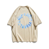 Couple's Three-Dimensional Letter Short Sleeve T-shirt Men's Summer Loose round Neck Half Sleeve Student Cotton Casual