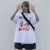 Men's T Shirt Summer Casual Tops Printed Short Sleeve T-shirt Men's High Street Fashion Brand round Neck Half Sleeve Dark Street