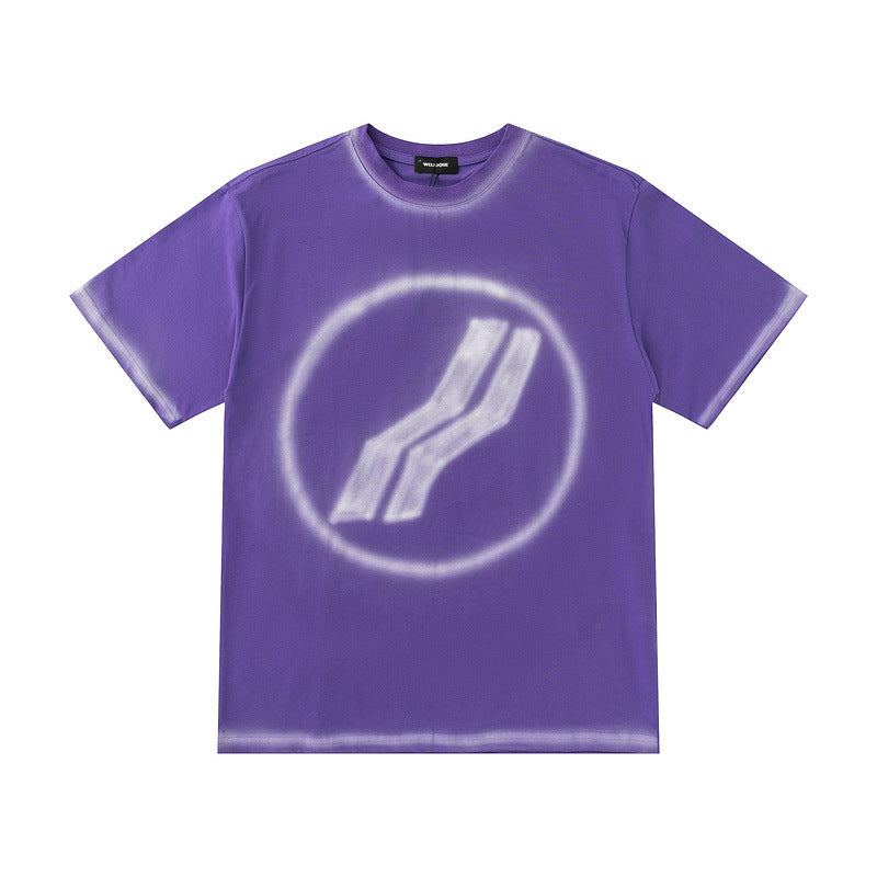 We11done T Shirt Summer Loose Men's and Women's round Neck Short Sleeve Cotton