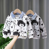 Toddler Boys Sweater Boys Spring Clothing Sweatshirt Polo Shirt Bottoming Shirt