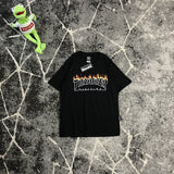 Thrasher T Shirt Summer Flame Short Sleeve Cotton Loose round Neck T-shirt Couple