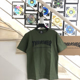 Thrasher T Shirt Thrasher Flame Loose Short Sleeve Fall Winter Couples