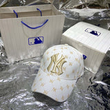 Yankee Baseball Cap Autumn and Winter Hard Top Peaked Cap Men and Women Sun Hat