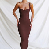 Women Summer Dresses Midi Dress Sexy Fashion Backless Sheath Dress