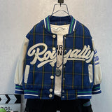 Toddler Boys Jackets Boy's Autumn Coat Baseball Uniform Baby