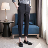 Men Trousers Spring/Summer Men's Slim Fit Business Simplicity Casual Suit Pants