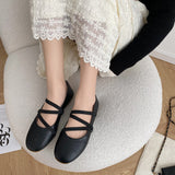 Nude Block Heel Sandals Ballet Shoes