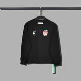 Off White Long Sleeve Round Neck Sweater Autumn And Winter Printed Crew Neck Sweatshirt Men And Women