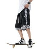 Men Shorts Fake Two-Piece Breasted plus-Sized Loose
