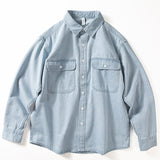 Denim Shirts Men's Long Sleeve Loose Casual Jacket