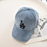 Yankee and Dogers Baseball Cap Autumn and Winter New Letter Embroidery Corduroy Baseball Cap