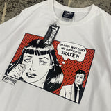 Thrasher T Shirt Summer Flame Loose Painting Printed T-shirt Man