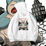 Men and Women Pokemon Pikachu Hoodie Pokémon Snorlax Hooded Sweater