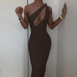 Music Festivals Rave Outfits Dress Summer Sexy Hollow-out Slim Dress for Women