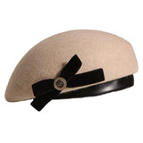 Kentucky Derby Hats Female Autumn and Winter Woolen Beret