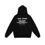 Fog Sob Rock Hoodie Velvet Padded Hooded Sweatshirt Men's Casual Hoodie Loose