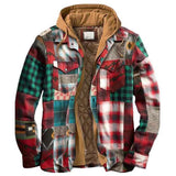 Bane Coat Cotton-Padded Printed Hooded Jacket
