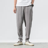 Linen Pants Straight Leg Pants Summer Casual plus Size Men